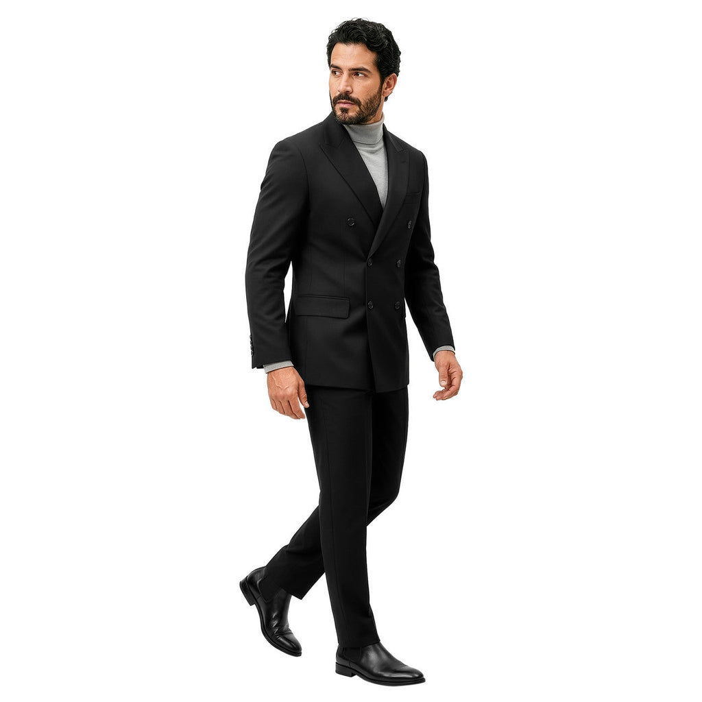 Double-Breasted Notch Lapel Suit