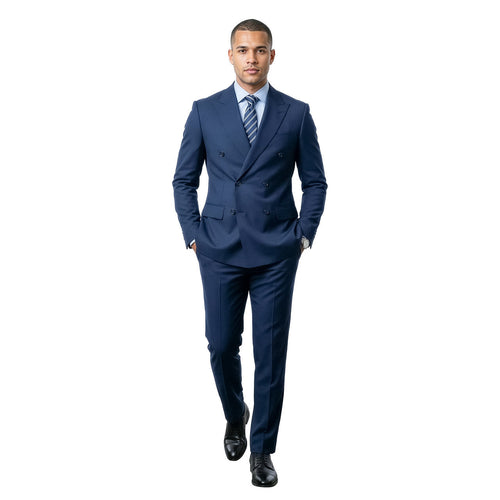 Double-Breasted Notch Lapel Suit