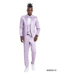 Sharkskin Three-Piece Suit