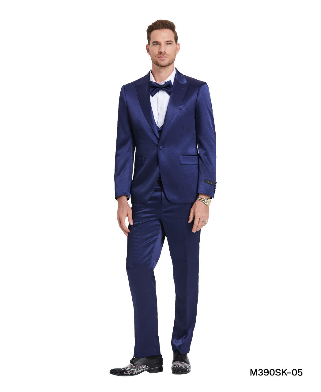 Sharkskin Three-Piece Suit