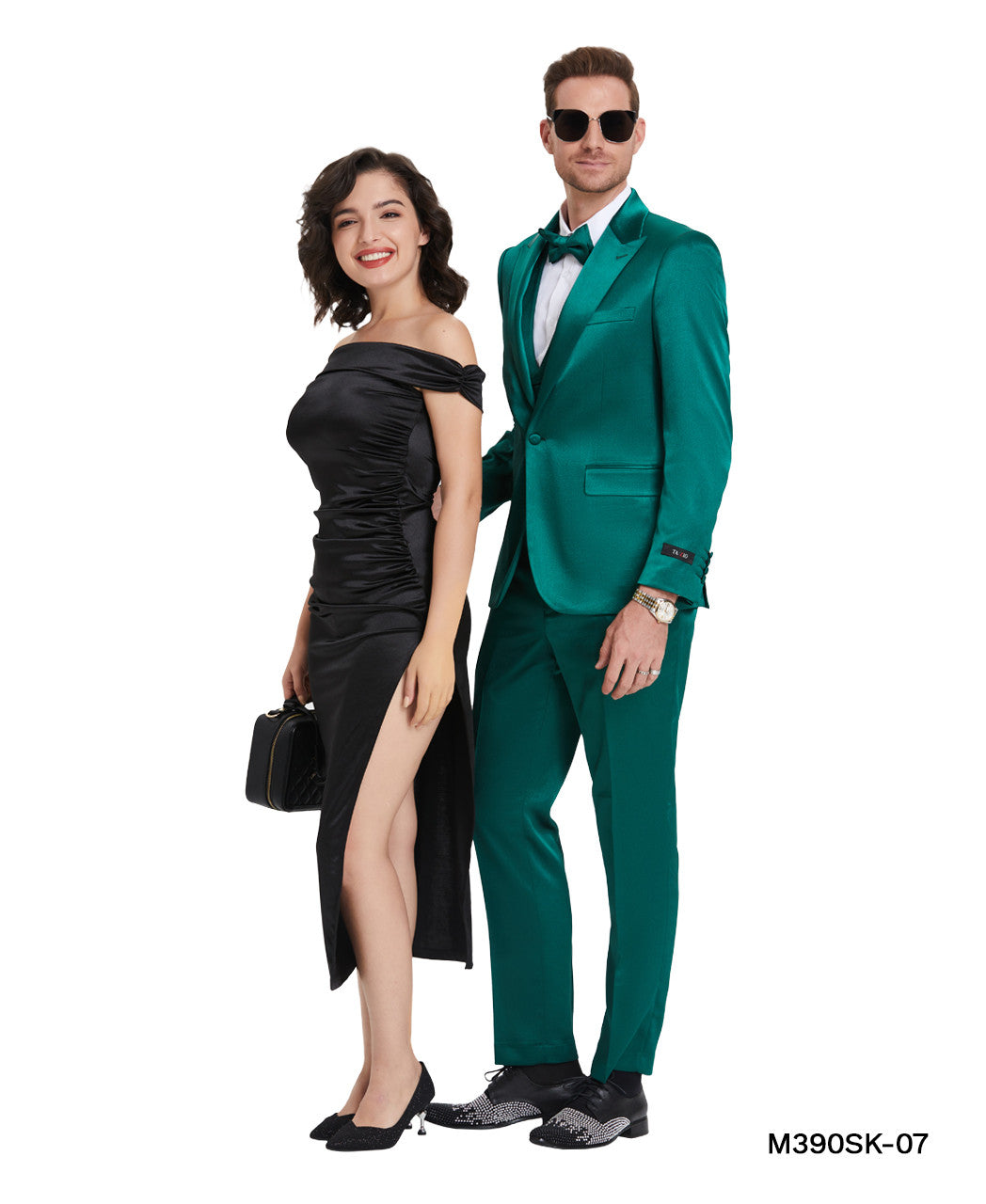 Sharkskin Three-Piece Suit