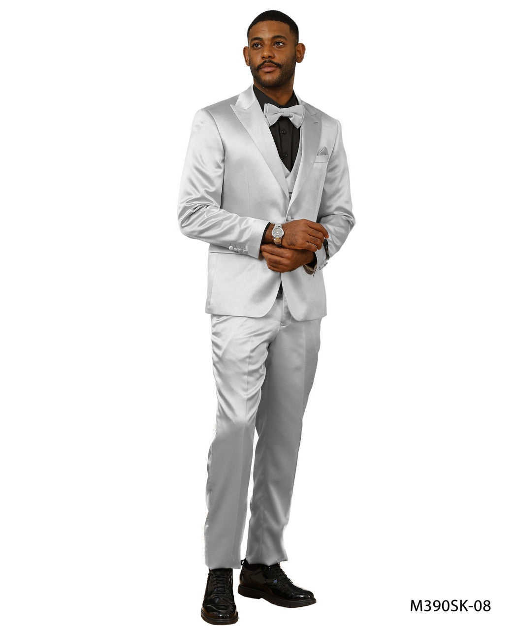Sharkskin Three-Piece Suit