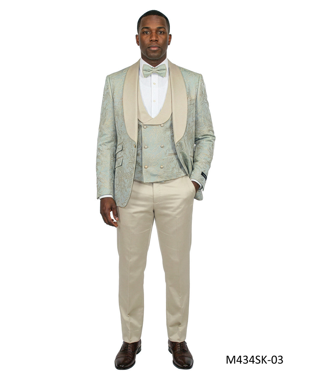 Jacquard Three-Piece Tuxedo