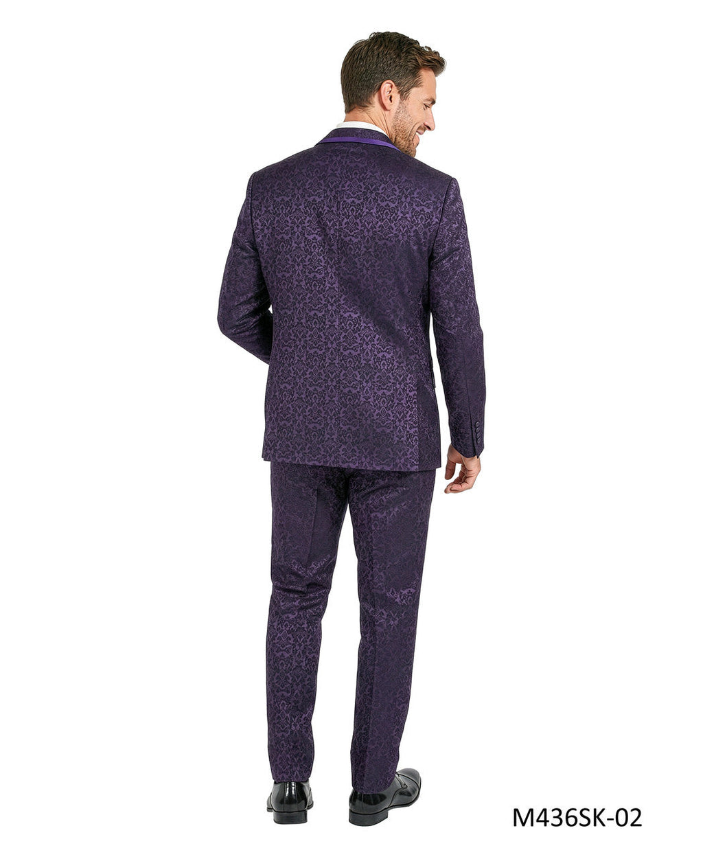 Paisley Three-Piece Suit with Bow Tie