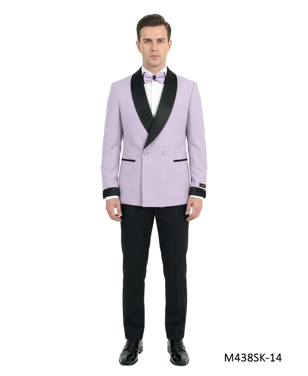Velvet Wide-Shawl Double-Breasted Tuxedo