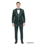 Velvet Sequin Three-Piece Tuxedo