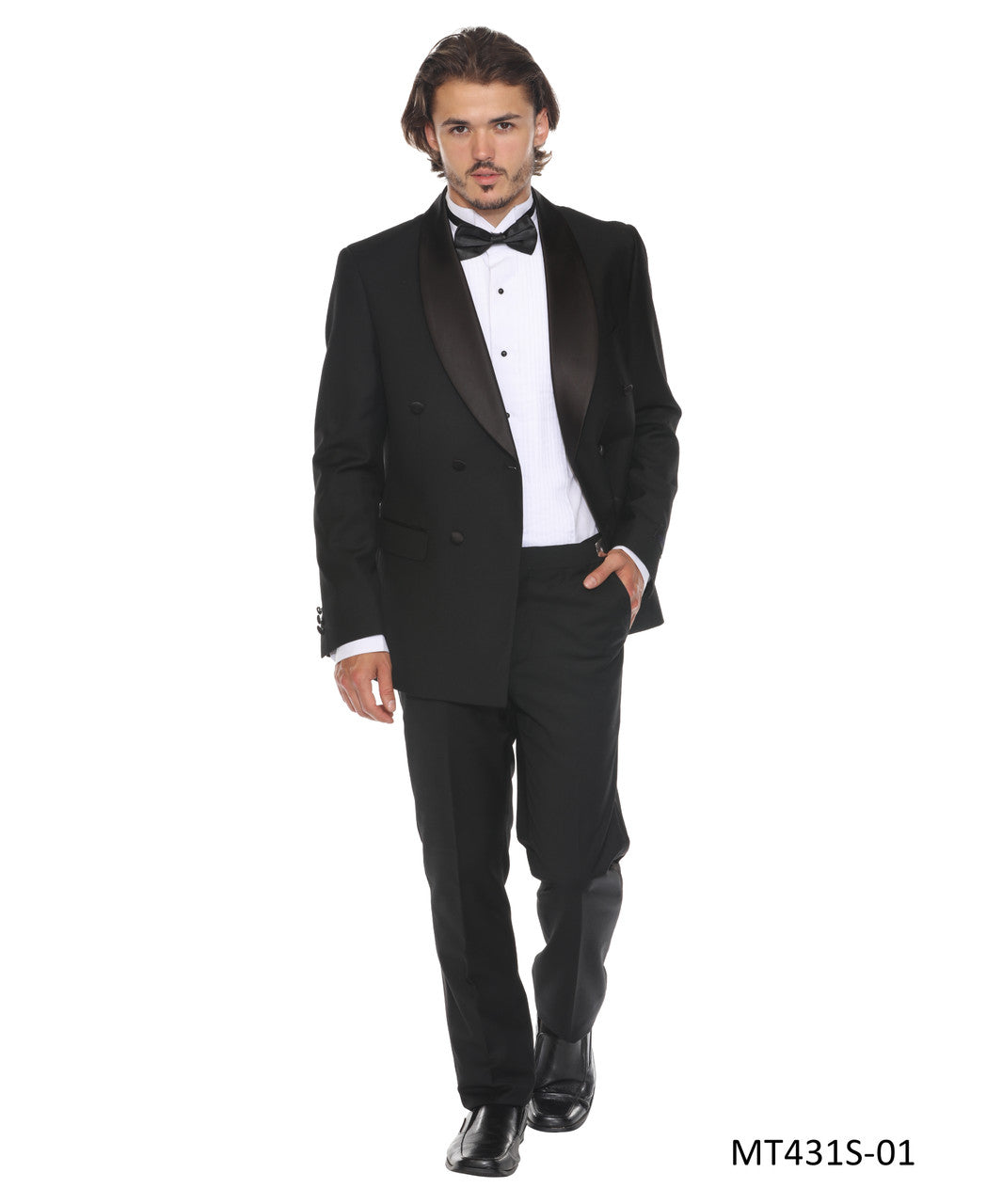 Double-Breasted Shawl Collar Tuxedo