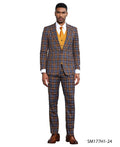 Bold Plaid Three-Piece Suit