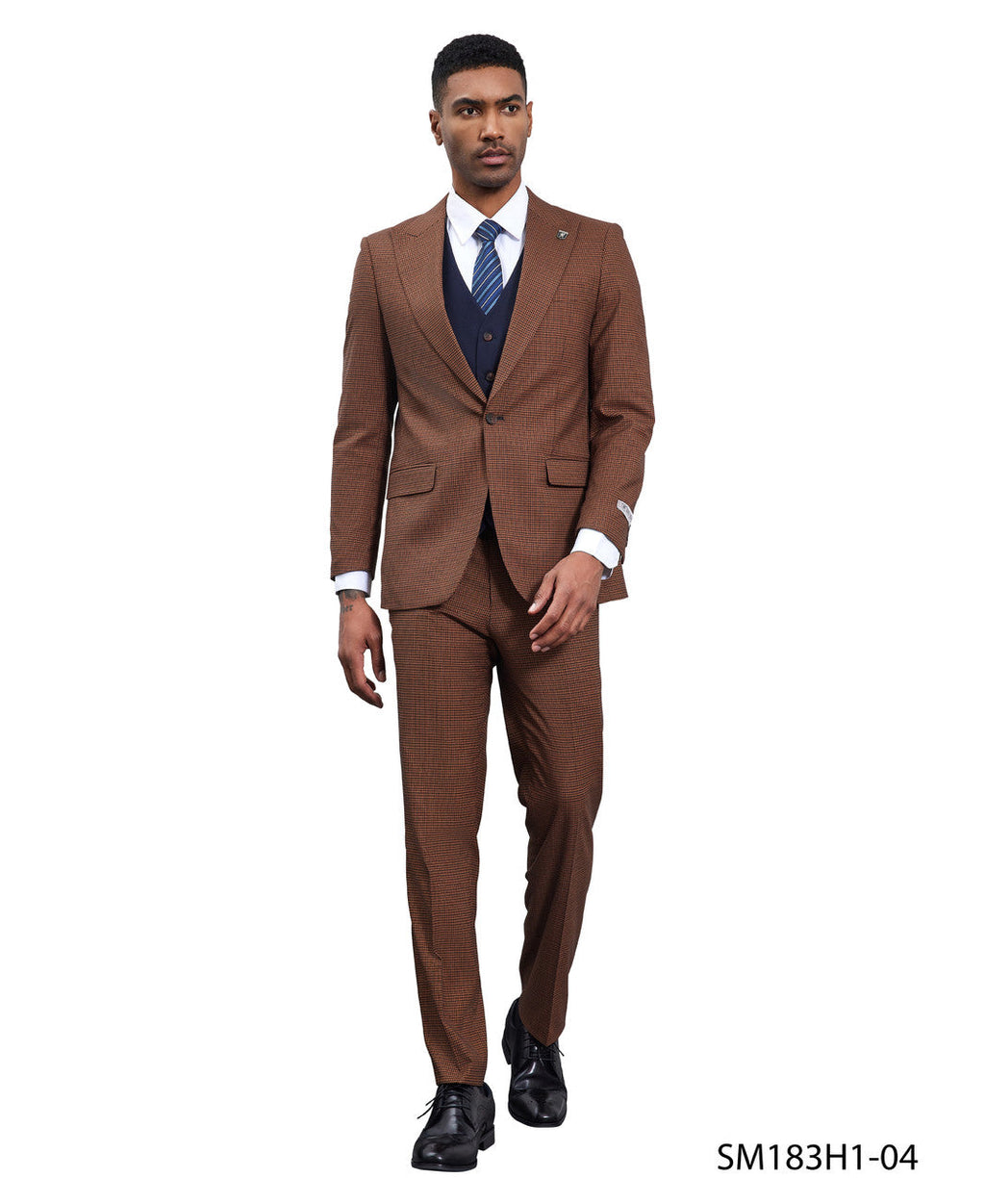 Glen Plaid Three-Piece Suit