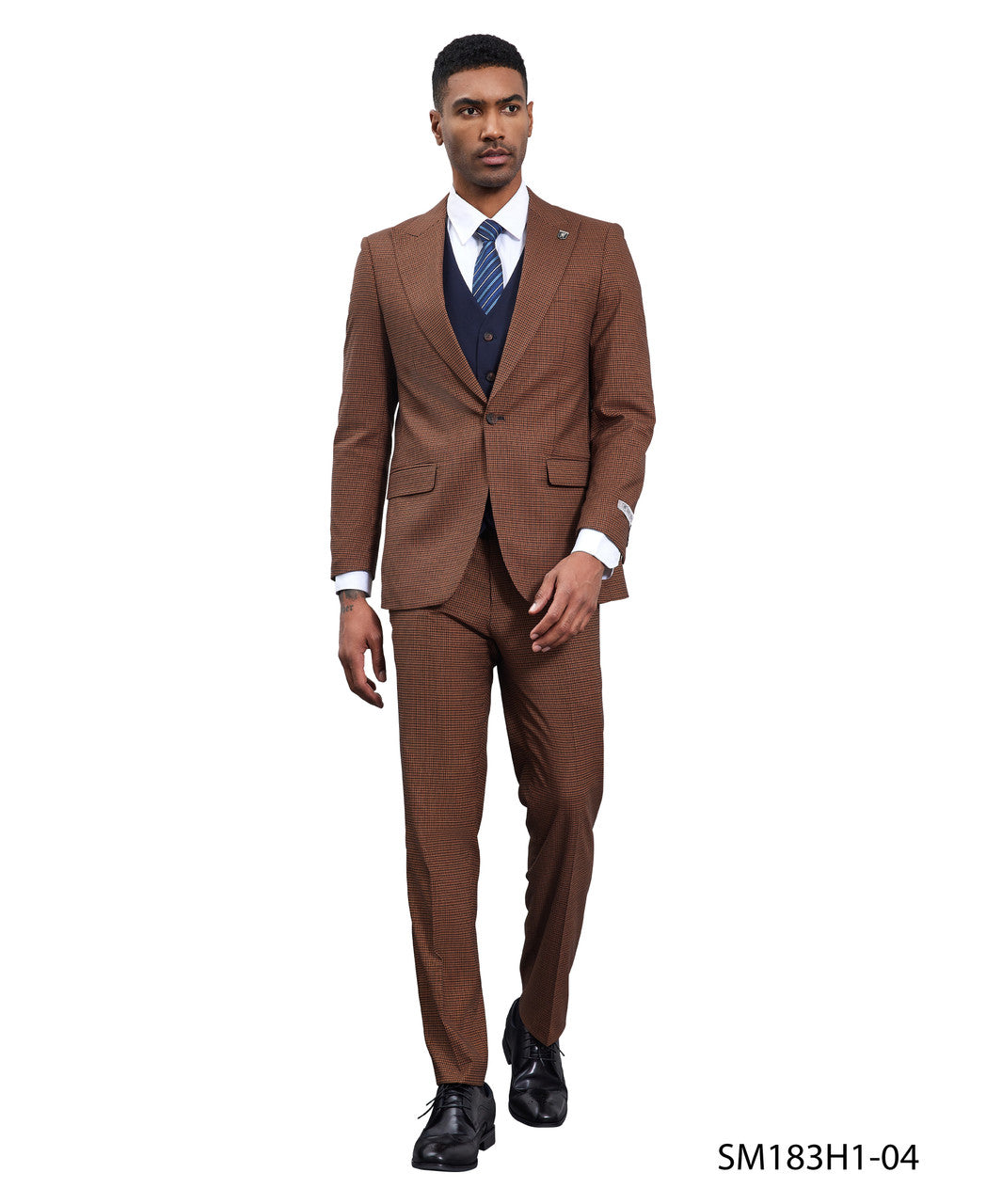 Glen Plaid Three-Piece Suit