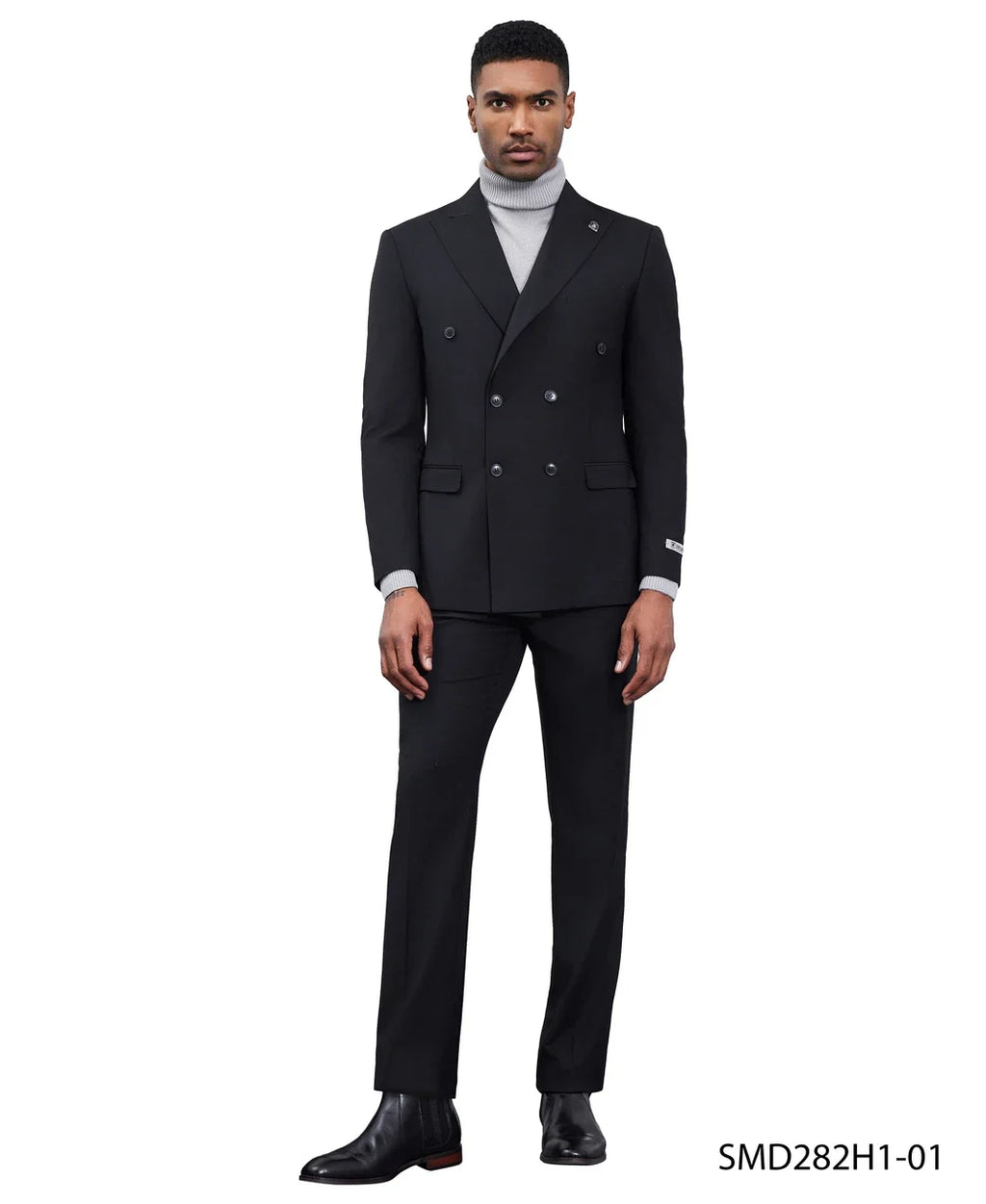 Double-Breasted Peak Lapel Suit