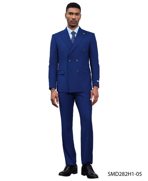 Double-Breasted Peak Lapel Suit