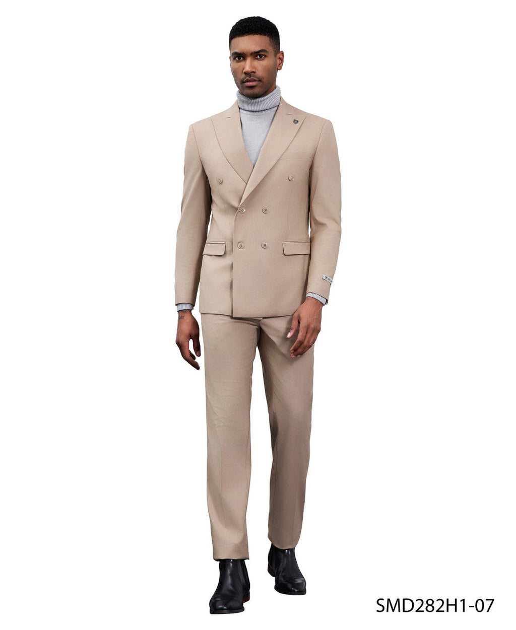 Double-Breasted Peak Lapel Suit