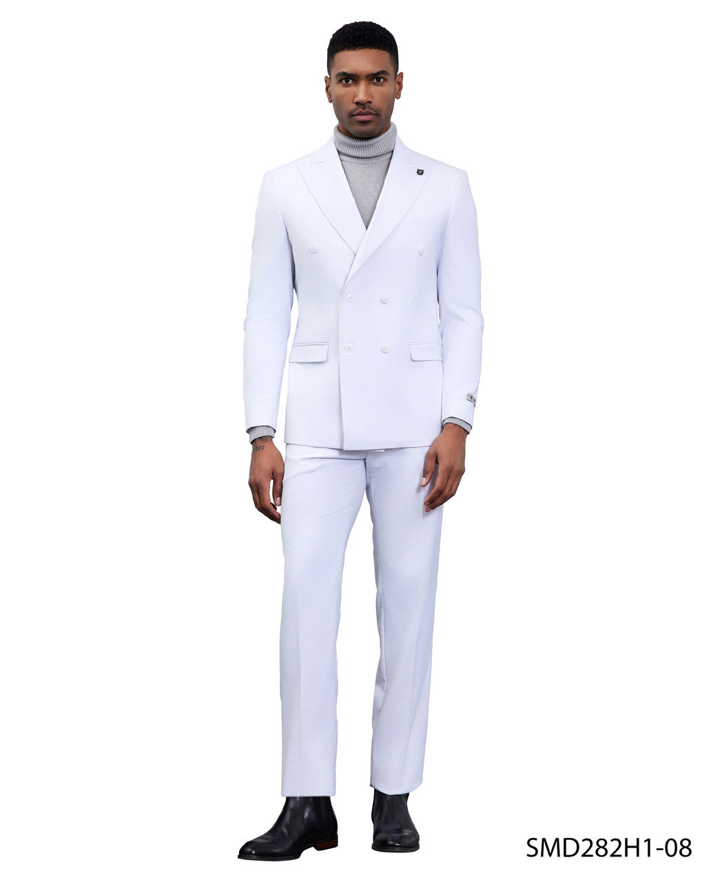 Double-Breasted Peak Lapel Suit