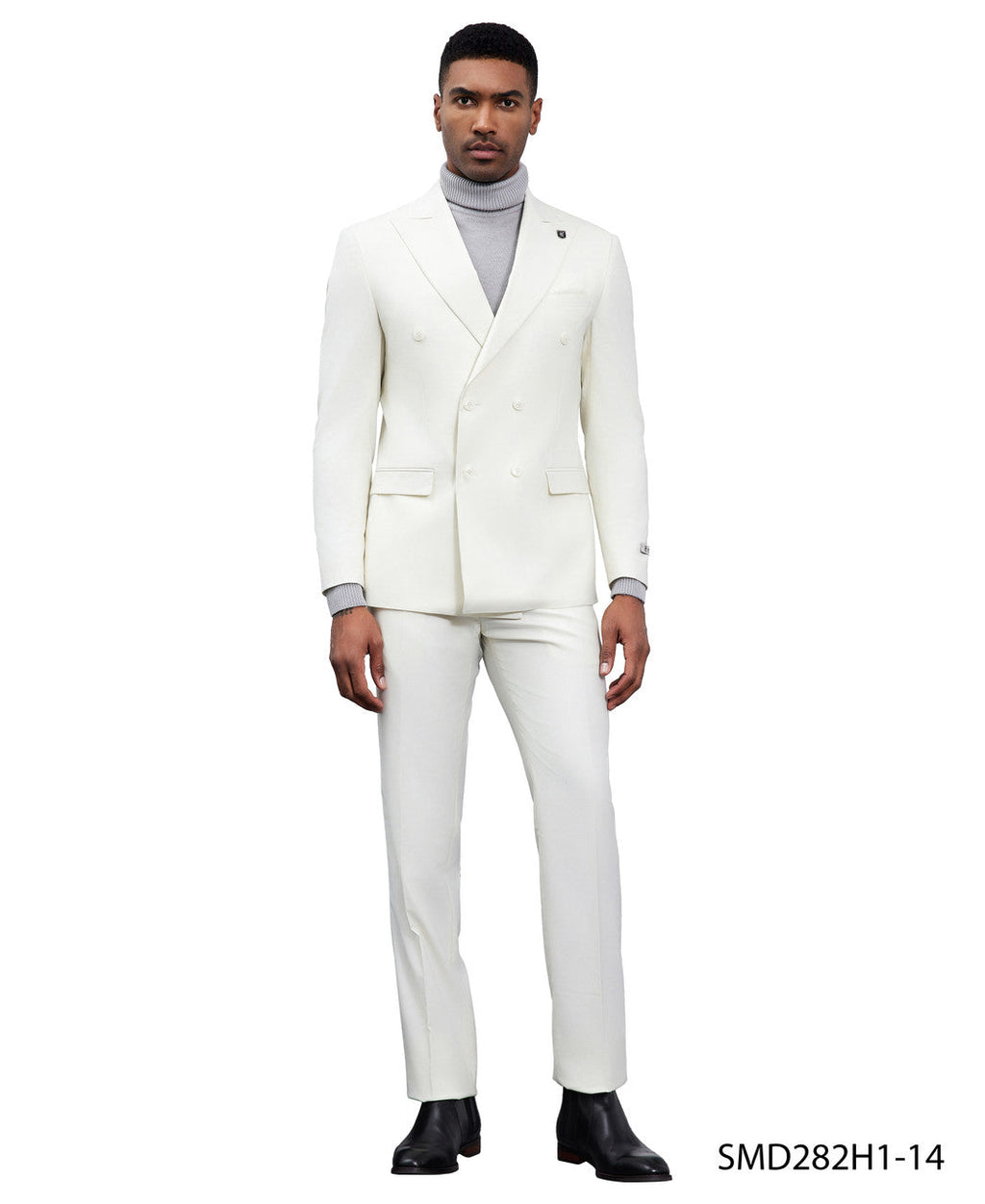 Double-Breasted Peak Lapel Suit