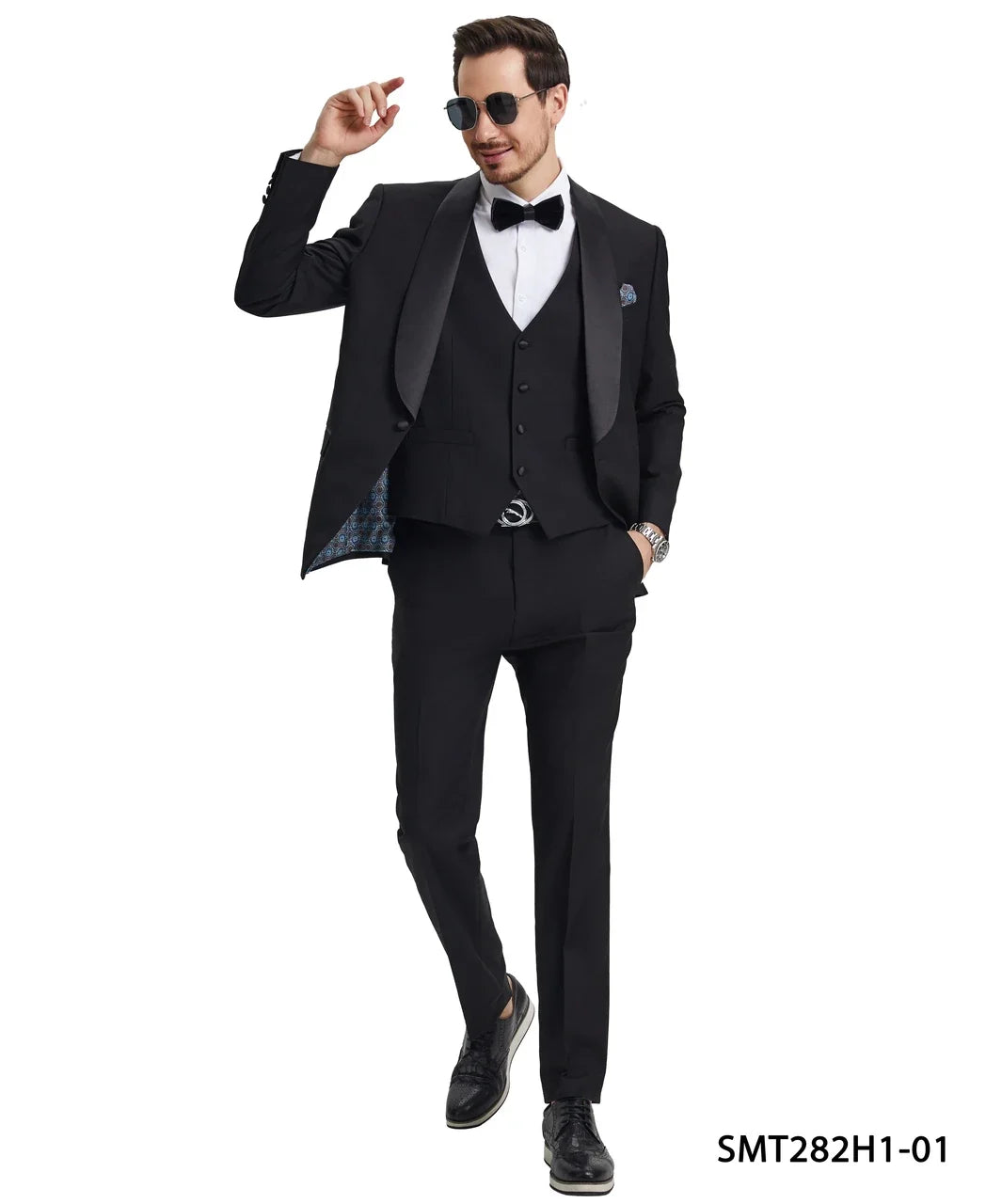 Three-Piece Shawl Collar Tuxedo