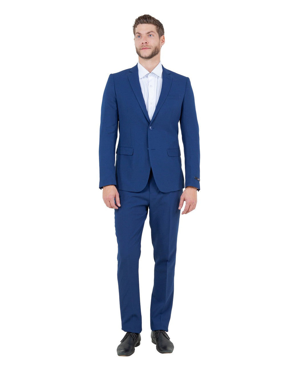 Slim fit two-button suit in blue