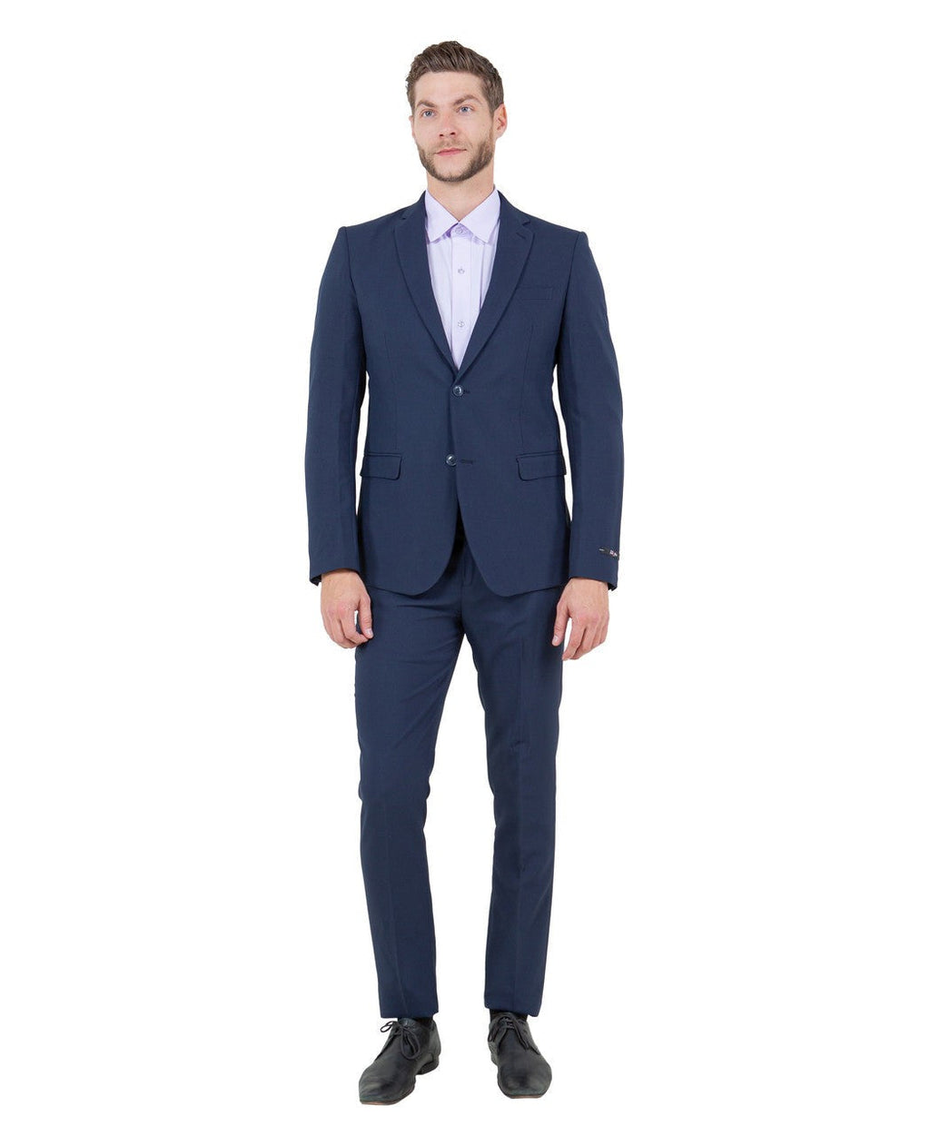 Slim fit two-button suit in navy